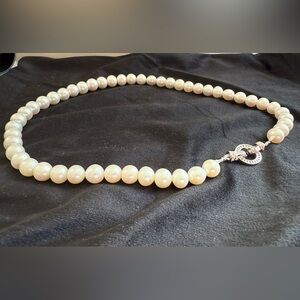 Fresh Water Pearl Necklace with Silver Clasp
